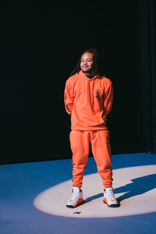COVERED PSALM 32:1 SLEEVE SWEATSUIT "BLACK LOGO"