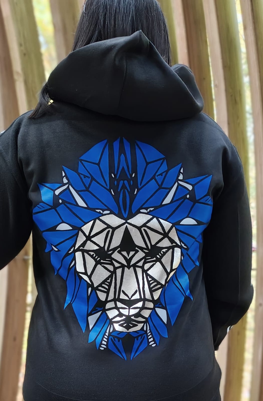 GOD x Teams Detroit Lions Silver Metallic Premium Hoodie