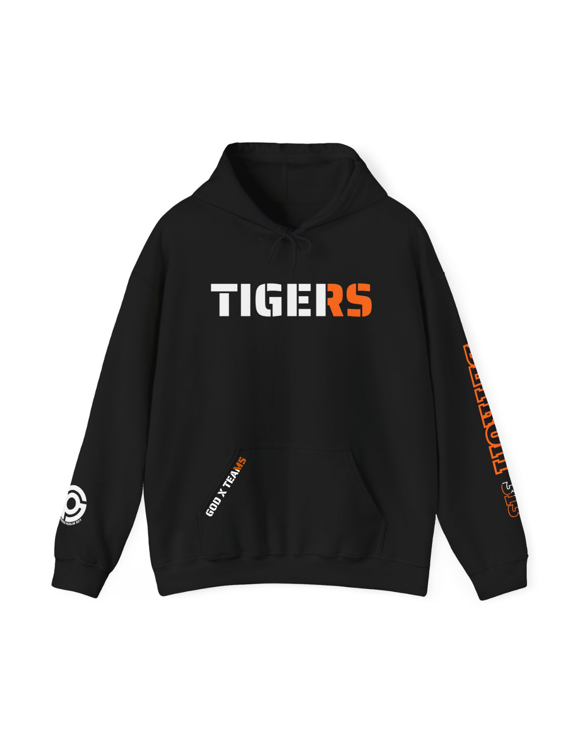 Detroit Tigers Two-Toned "GOD X TEAMS" Premium Hoodie