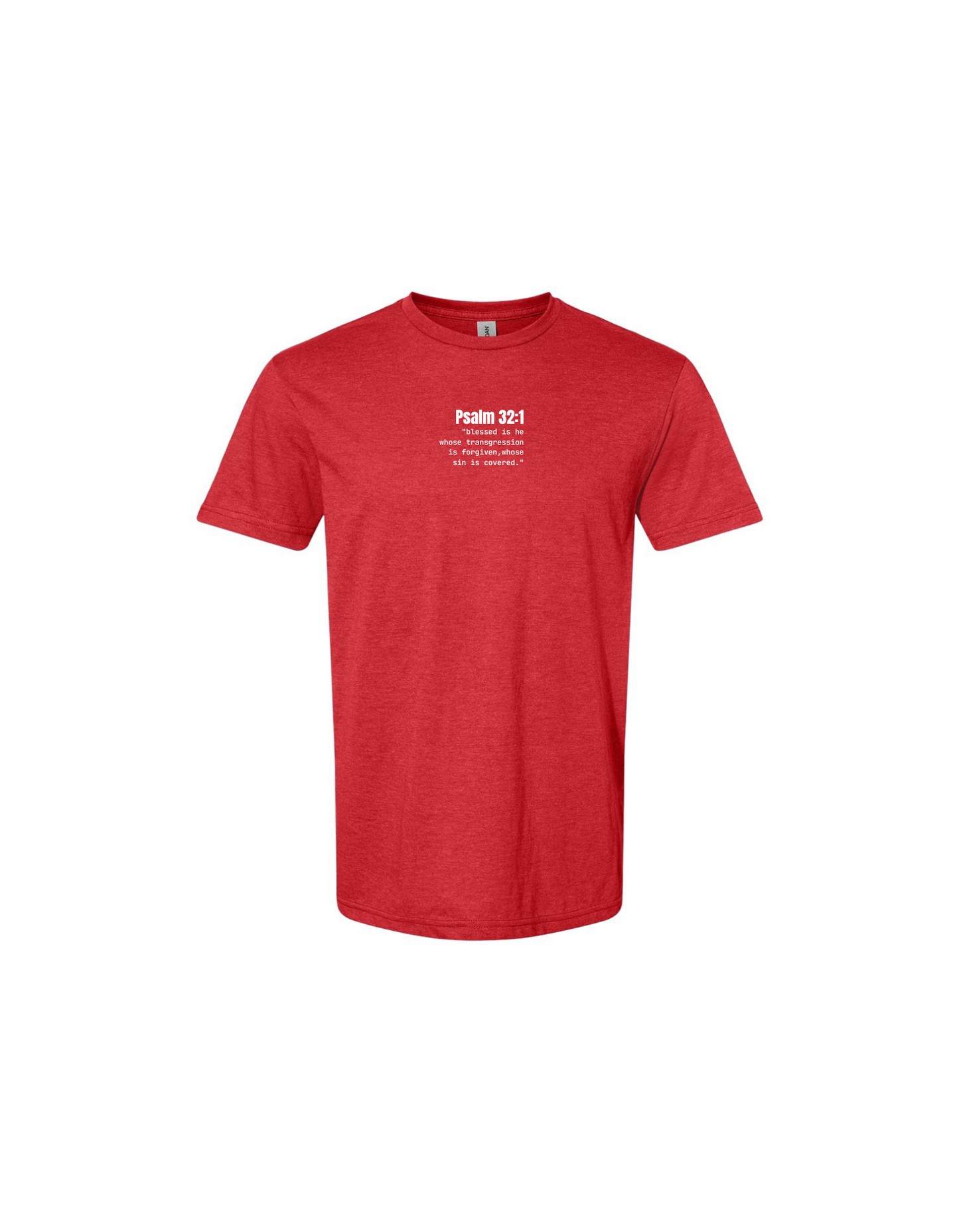 PSALM 32:1 TYPEWRITER SCRIPTURE T-SHIRT