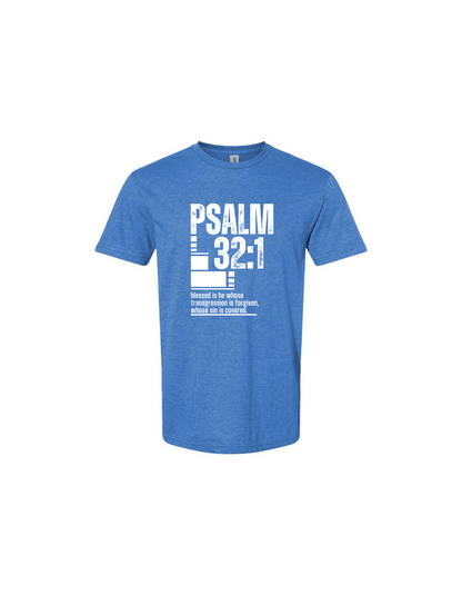 PSALM 32:1 LARGE SCRIPTURE T-SHIRT