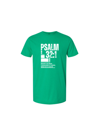 PSALM 32:1 LARGE SCRIPTURE T-SHIRT