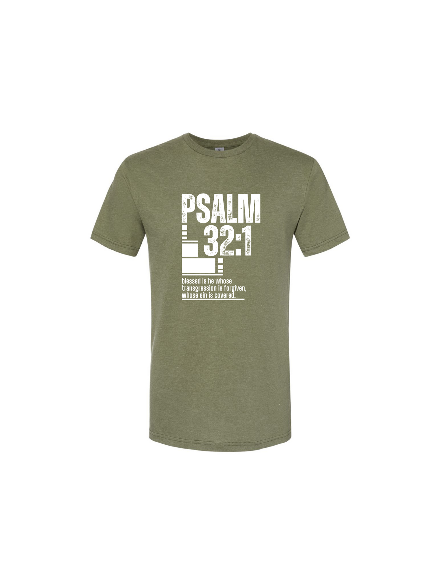 PSALM 32:1 LARGE SCRIPTURE T-SHIRT