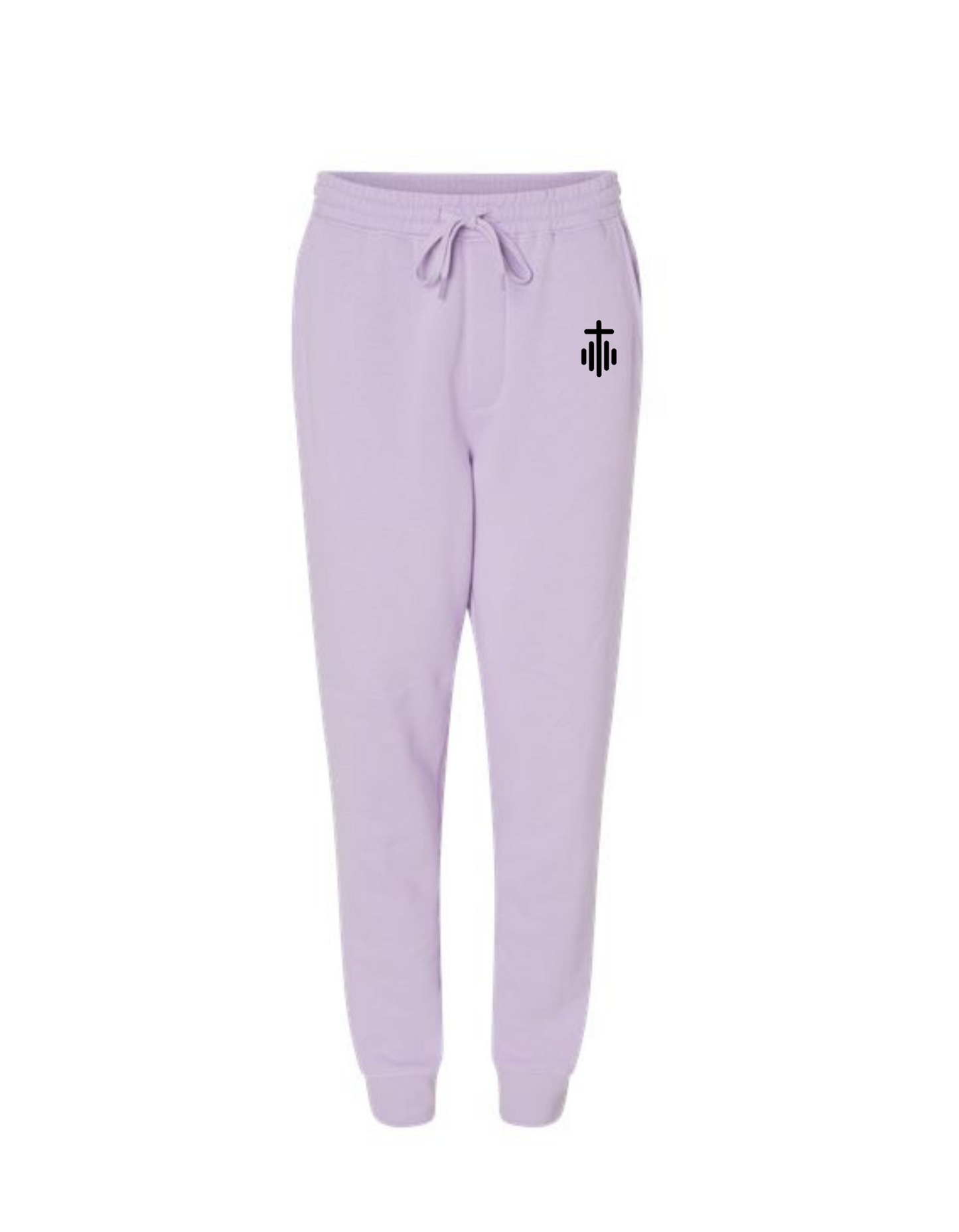 COVERED PSALM 32:1 CROSS LOGO JOGGERS