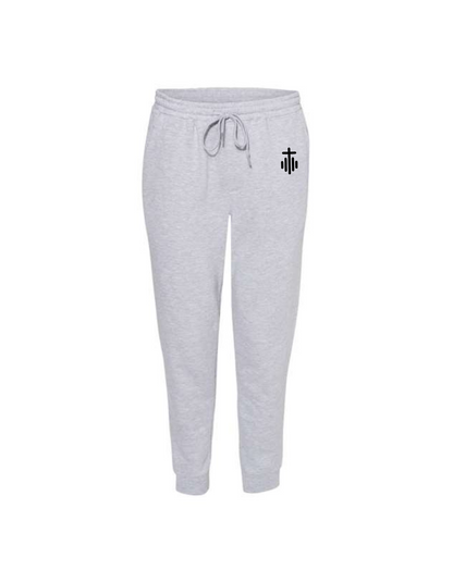 COVERED PSALM 32:1 CROSS LOGO JOGGERS