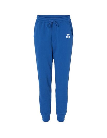 COVERED PSALM 32:1 CROSS LOGO JOGGERS