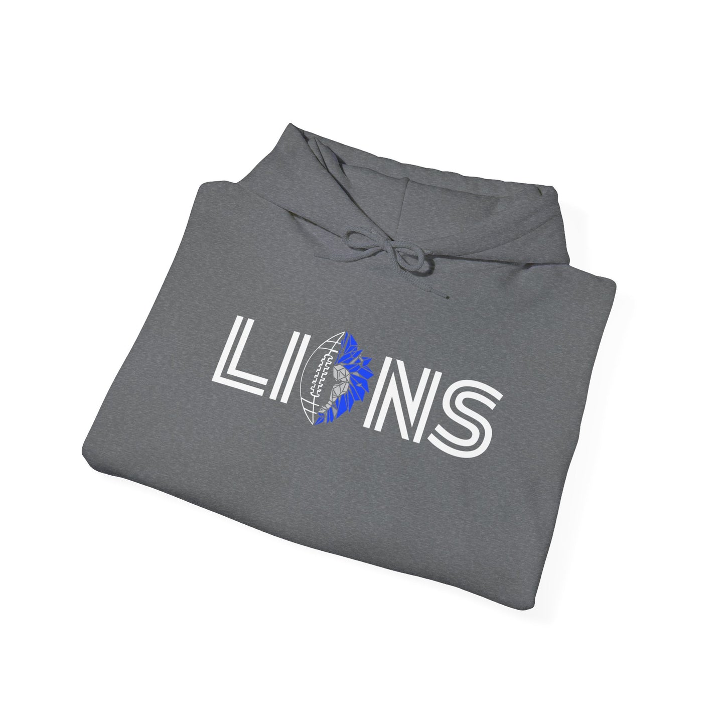 GOD x Teams Detroit Lions Silver Metallic Premium Hoodie 3D Print