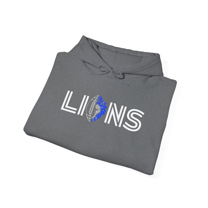 GOD x Teams Detroit Lions Silver Metallic Premium Hoodie 3D Print
