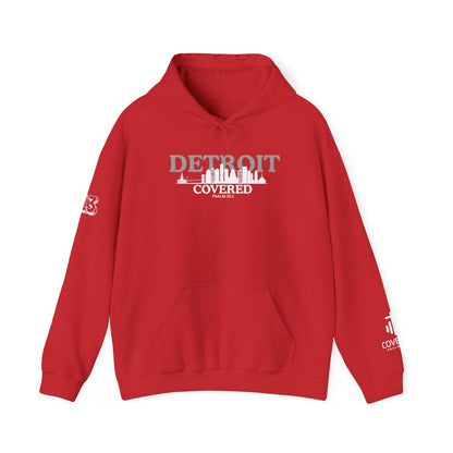 Detroit Skyline COVERED Psalm 32:1 HOODIE