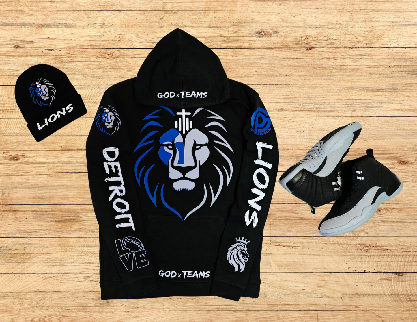 GOD x TEAMS "DETROIT LIONS" BEANIE