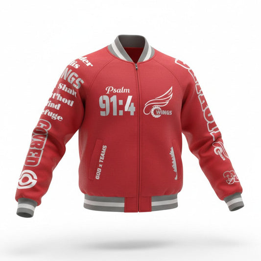 GOD x Teams Detroit Red Wings Varsity Edition Jacket