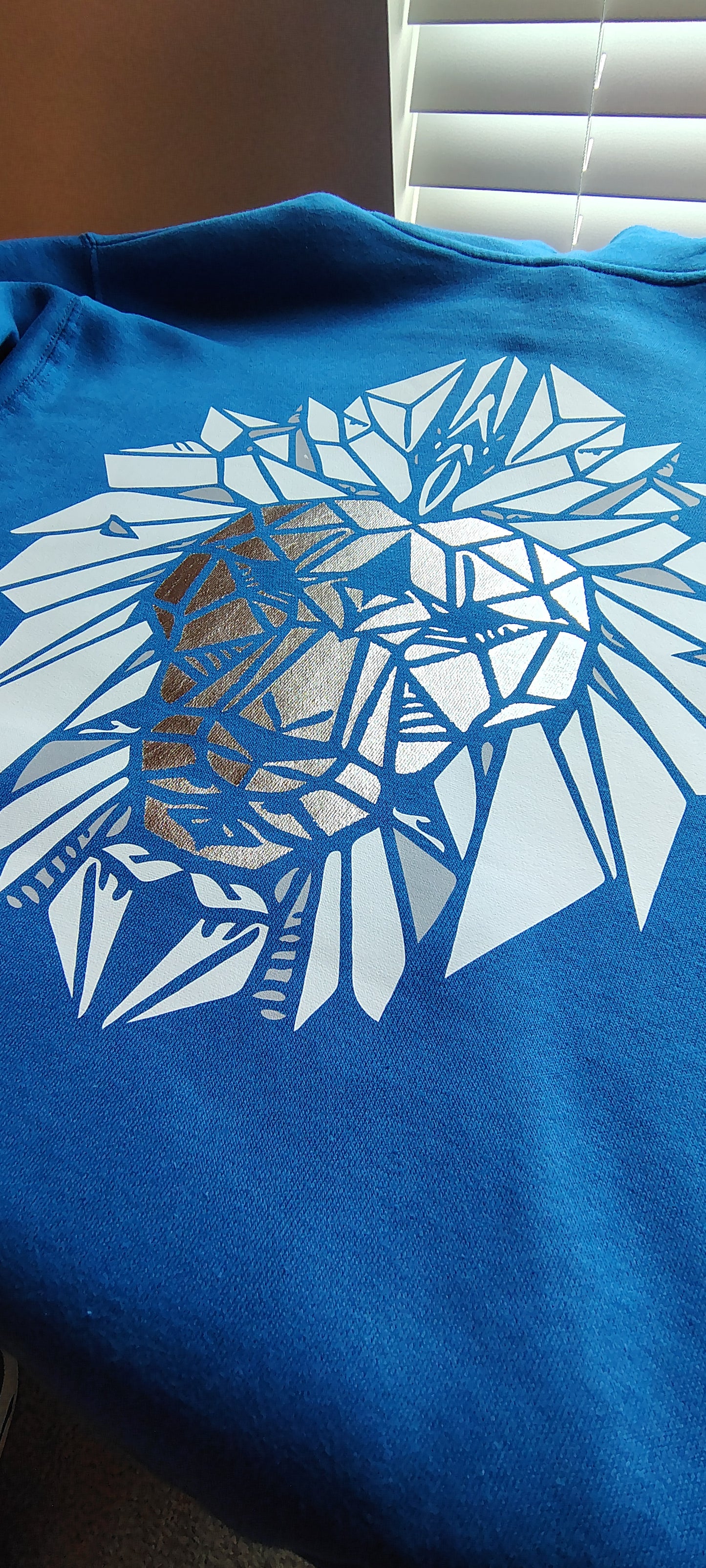 GOD x Teams Detroit Lions Silver Metallic Premium Hoodie