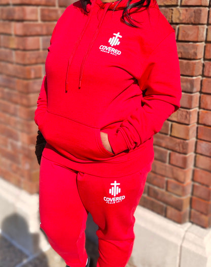 COVERED PSALM 32:1 SLEEVE SWEATSUIT "WHITE LOGO"