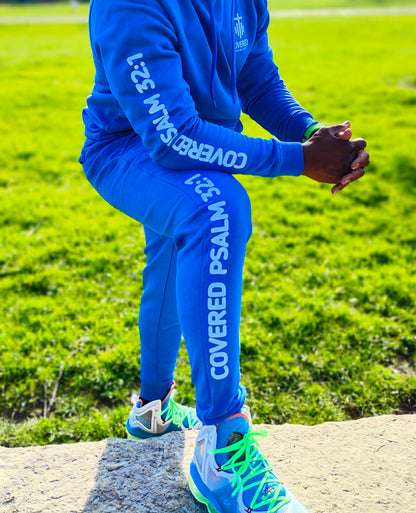 COVERED PSALM 32:1 SLEEVE SWEATSUIT "WHITE LOGO"