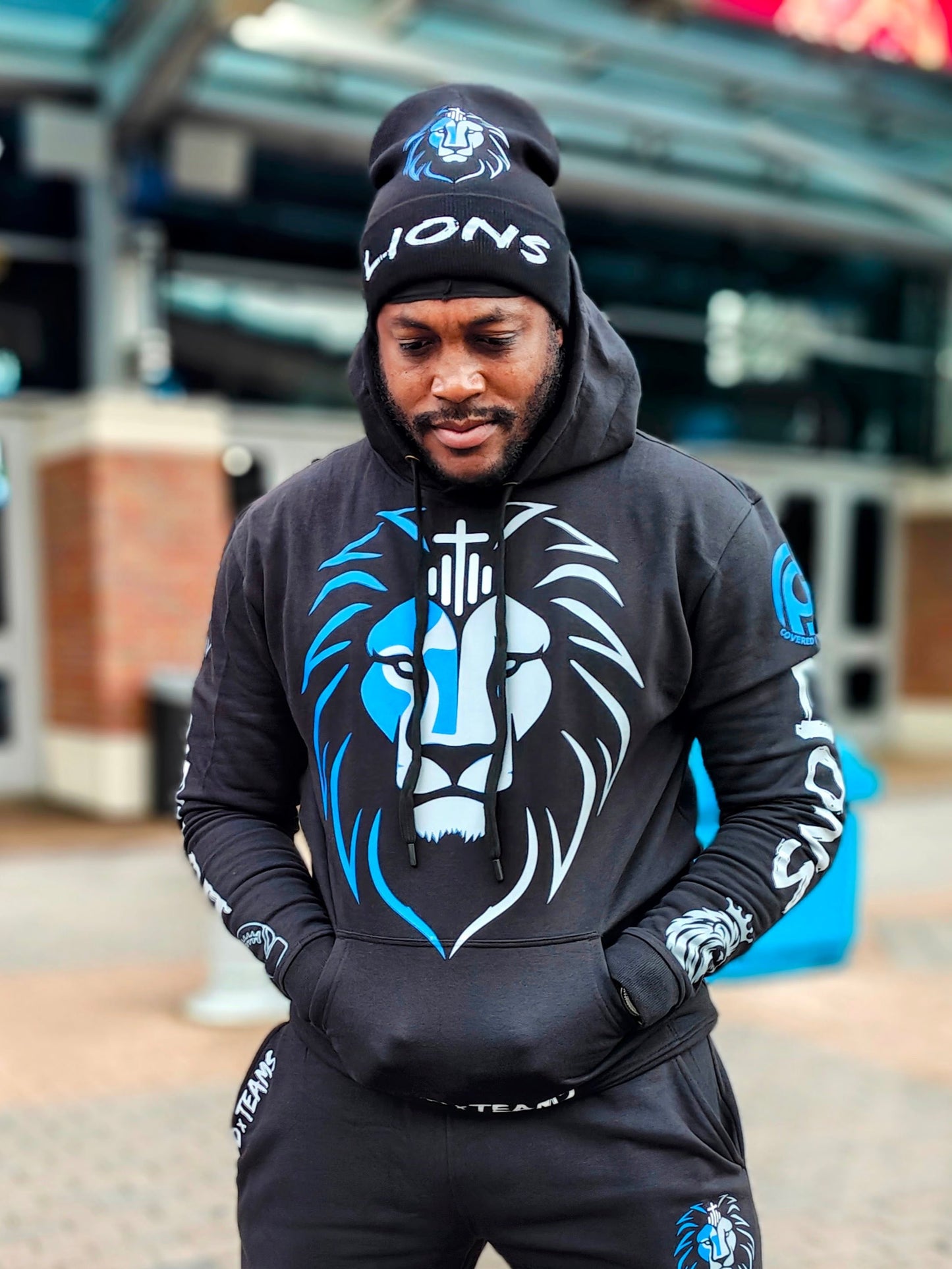 GOD x TEAMS "DETROIT LIONS" HOODIE