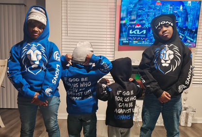 Kids GOD x TEAMS "DETROIT LIONS" HOODIE