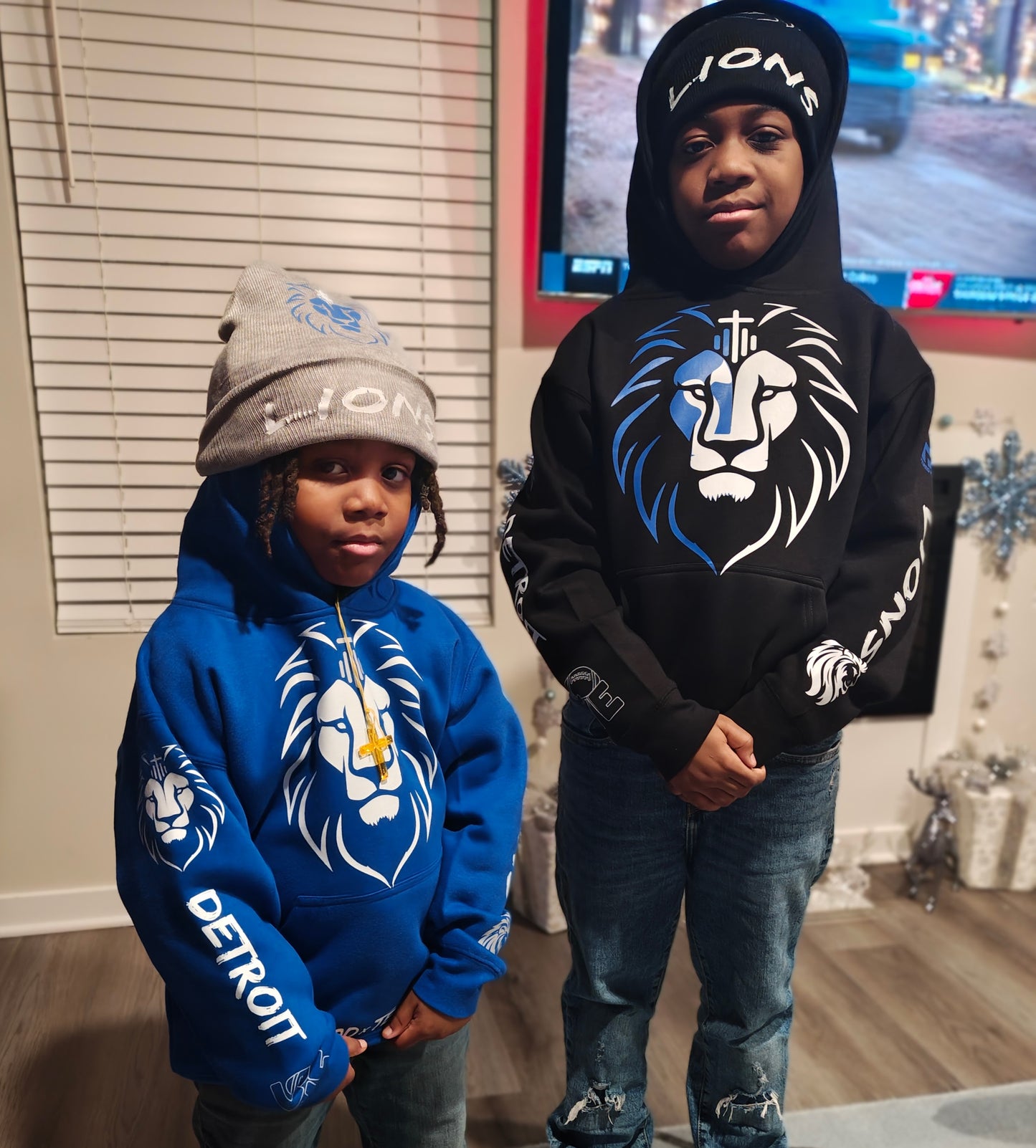 Kids GOD x TEAMS "DETROIT LIONS" HOODIE