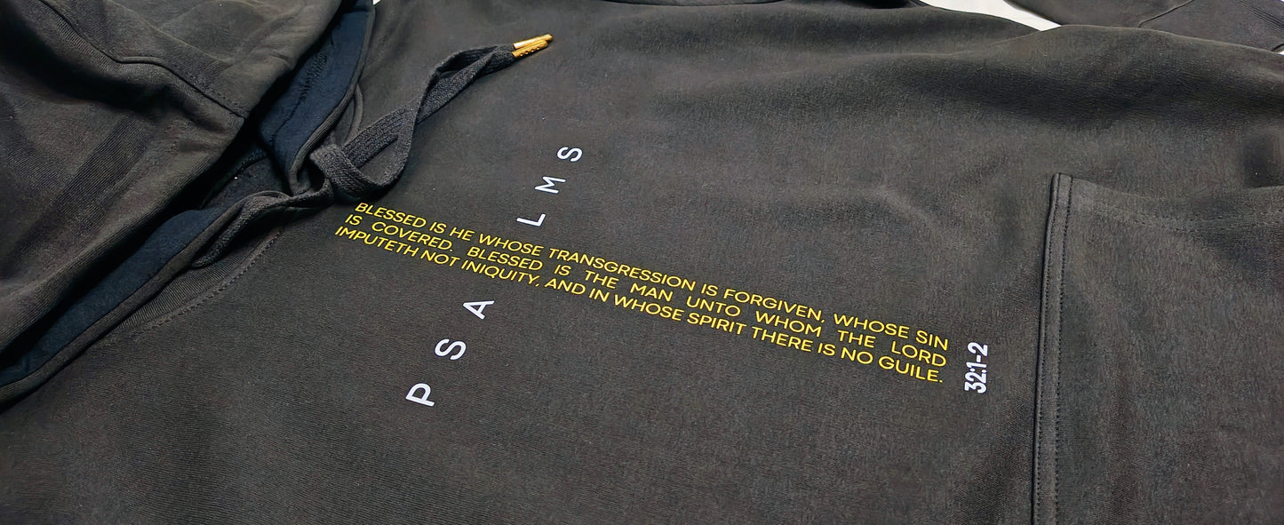 Covered Psalm 32:1 "Cross Hoodie"