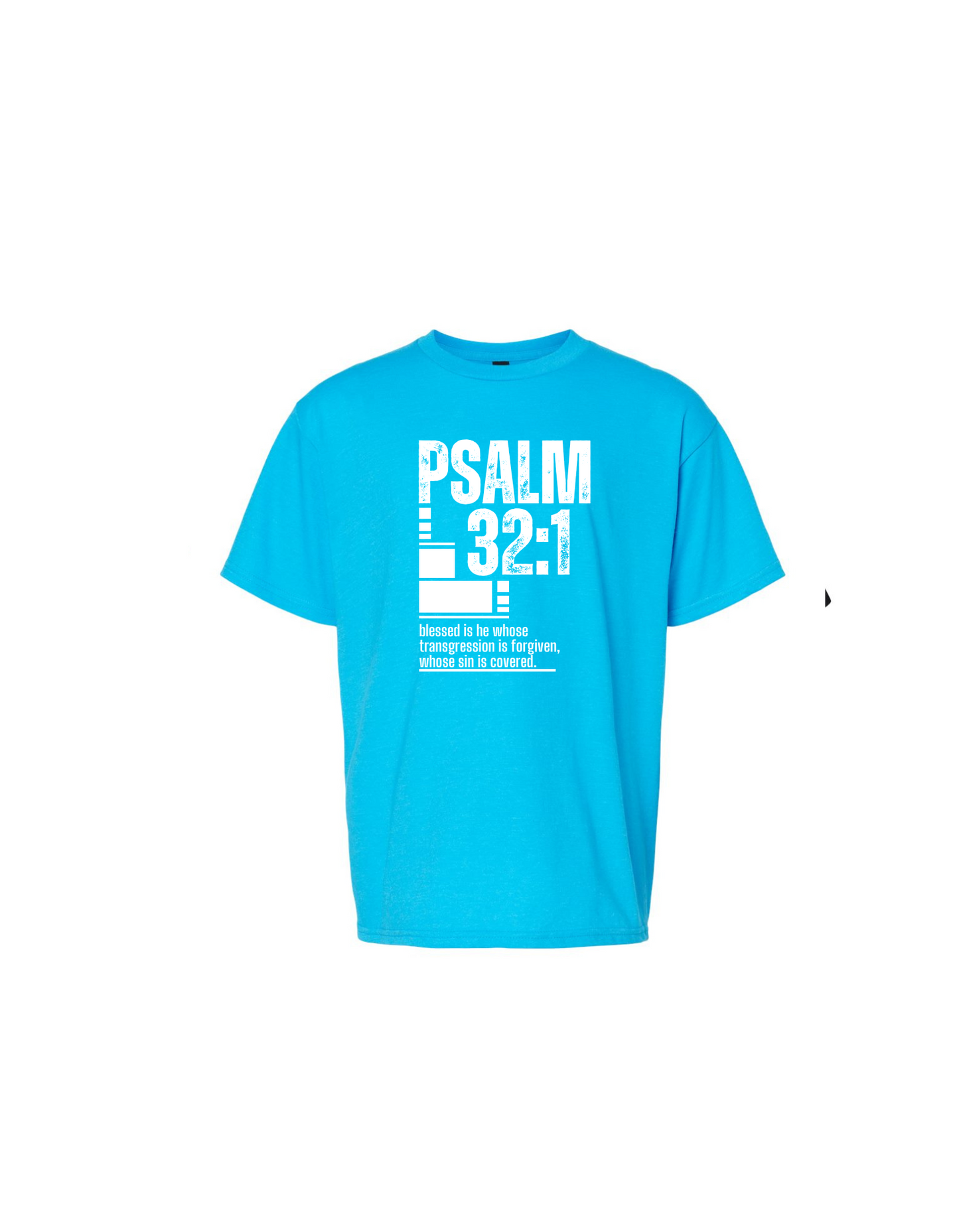 KIDS PSALM 32:1 LARGE SCRIPTURE T-SHIRT