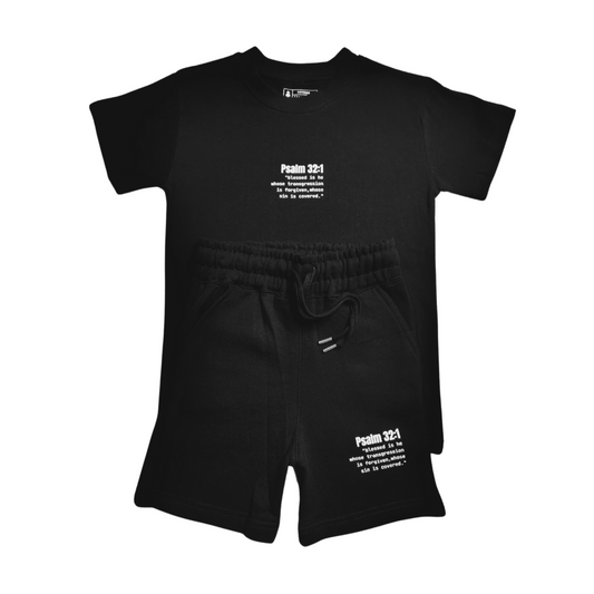 KIDS PSALM 32:1 TYPEWRITER SCRIPTURE SHORT SET