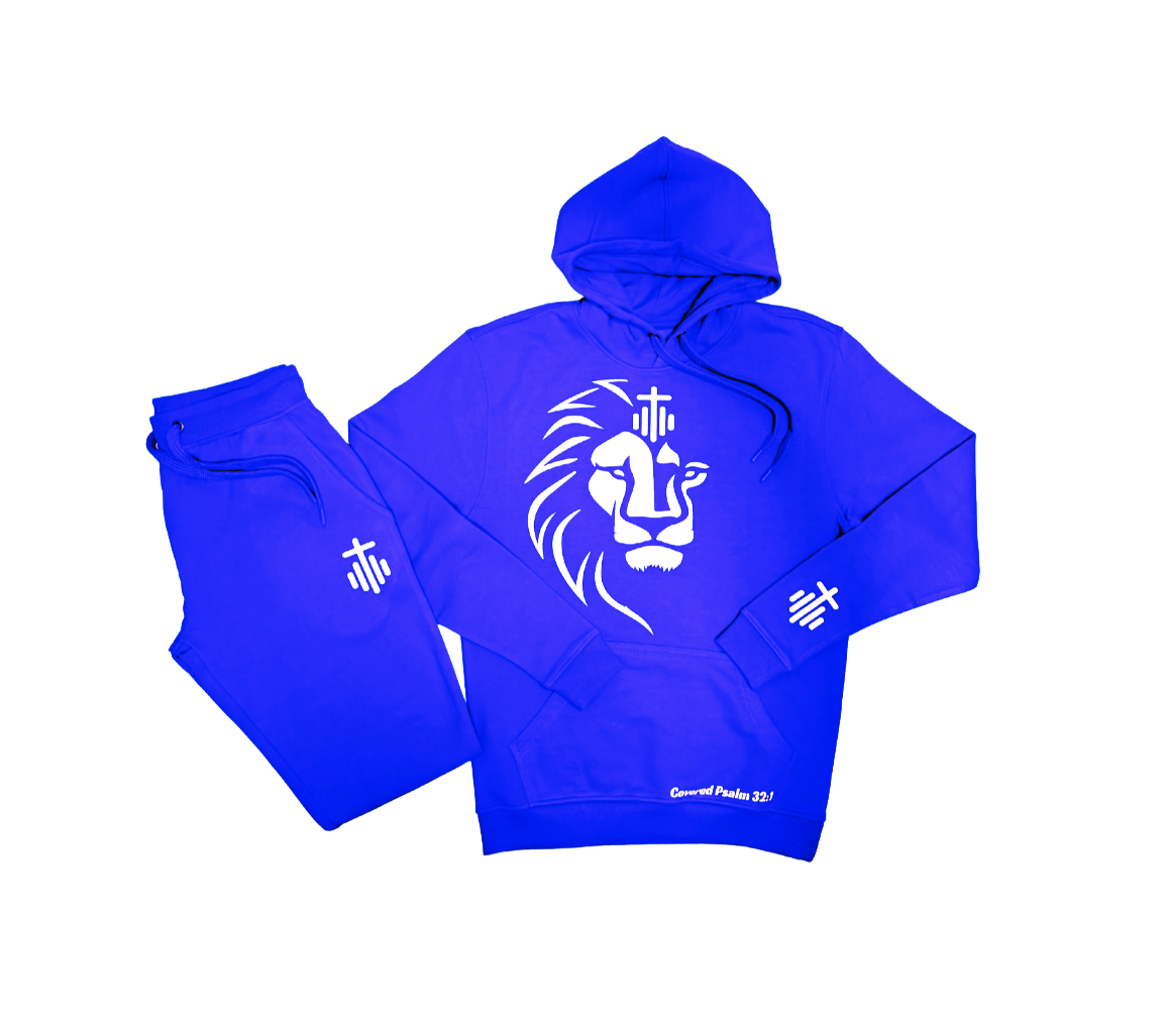 COVERED PSALM 32:1 "LION OF JUDAH" SWEATSUIT