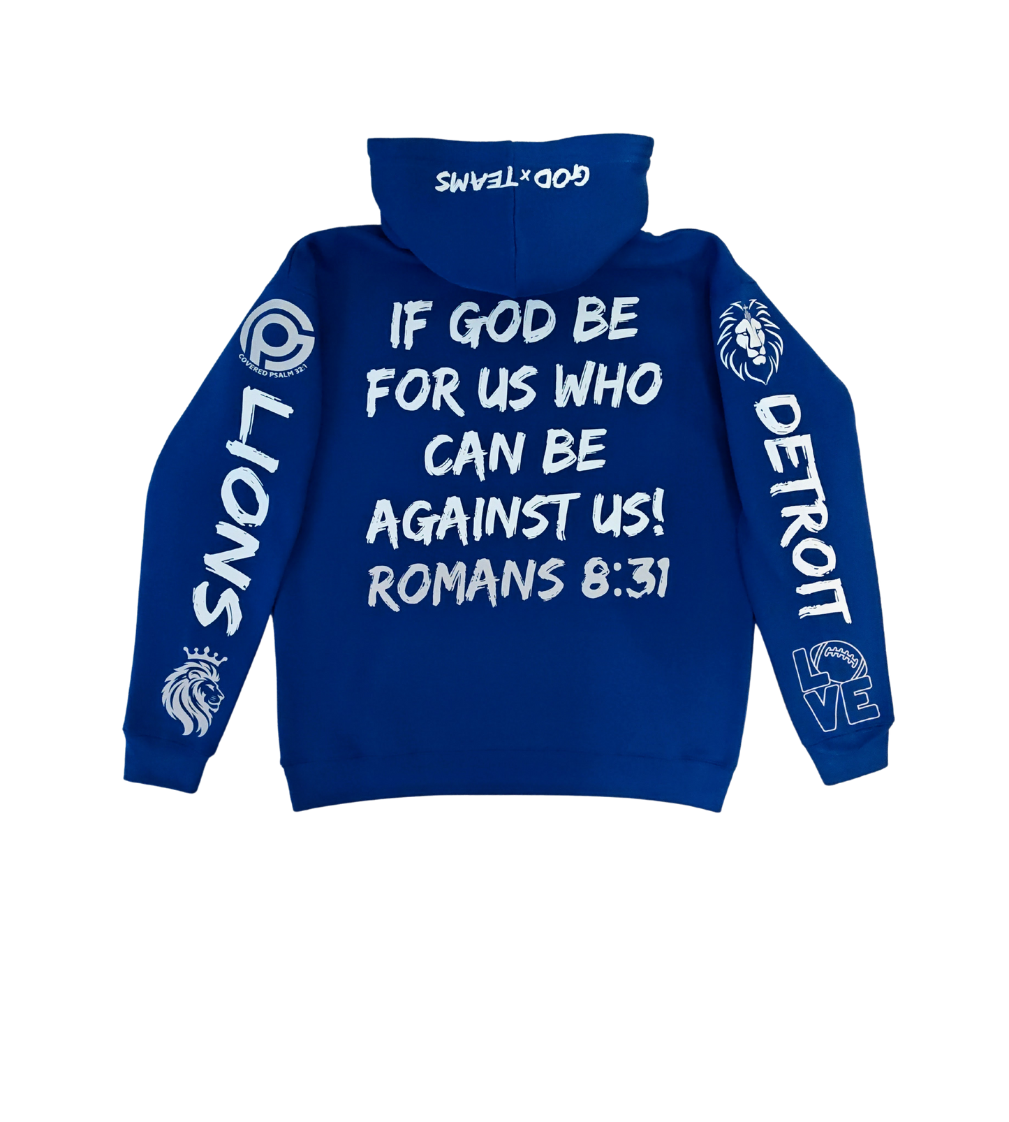 GOD x TEAMS "DETROIT LIONS" OVERSIZED HOODIE