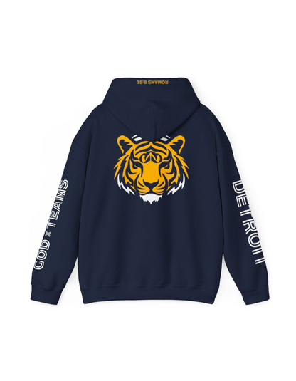 GOD x Teams Detroit Tigers Gold Metallic Premium Hoodie
