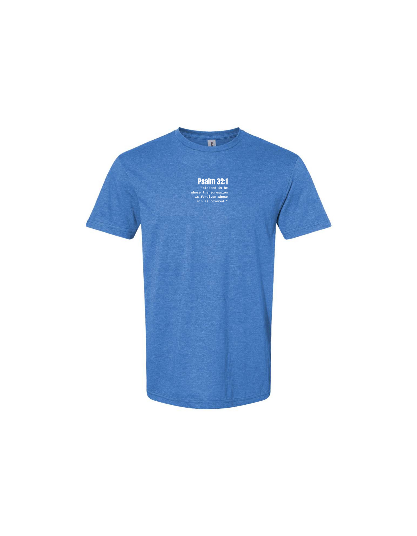 PSALM 32:1 TYPEWRITER SCRIPTURE T-SHIRT