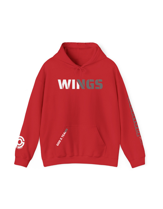 Detroit Red Wings Two-Toned "GOD X TEAMS" Premium Hoodie