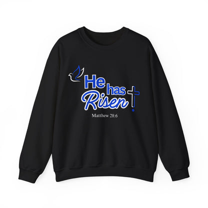 He Has Risen Unisex Crewneck "Matthew 28:6"