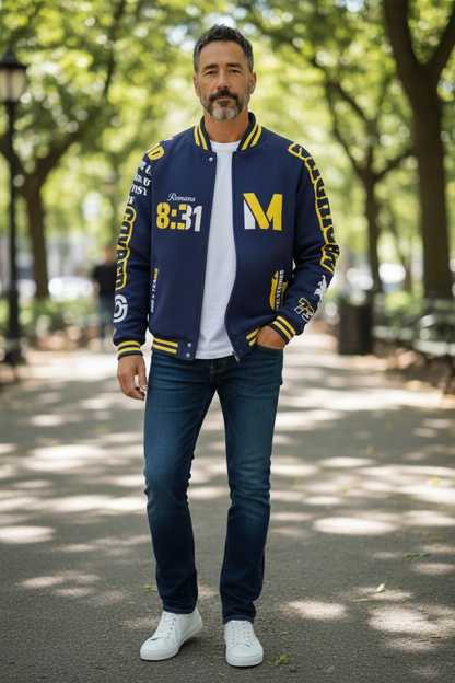 GOD x Teams Michigan Varsity Edition Jacket